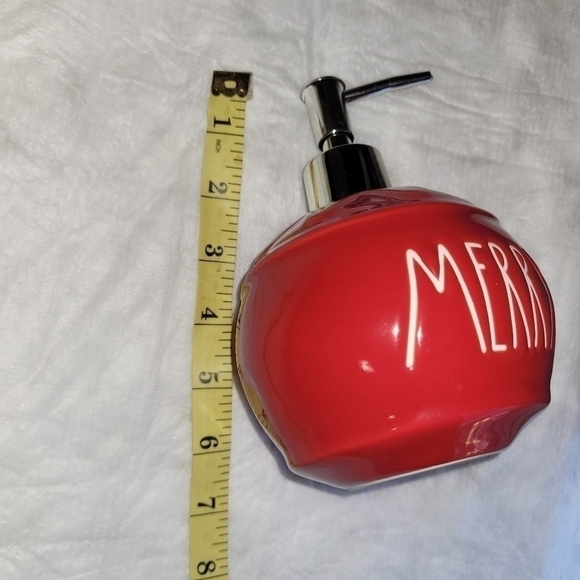 Rae Dunn "Merry" Ornament Soap Pump Dispenser NWOT - Picture 6 of 8